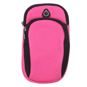 1PC Mobile Phone Arm Bag Portable Sports Arm Bag Pink Flexible Armband - Zdjęcie 1 z 11