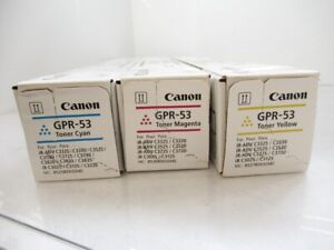 GPR-53 TONER canon cyan 1 (463 x 1) ADVANCE C3325/C3330/C3525/C3530 LOT OF 3