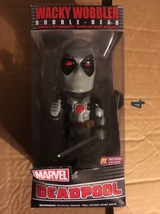 MARVEL WACKY WOBBLER BOBBLE HEAD DEADPOOL PX PREVIEWS EXCLUSIVE not mint - Picture 1 of 5