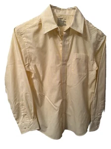 Cat & Jack Boys Long Sleeve Dress Shirt- Yellow/white Striped - Size M(8)(NWT) - Picture 1 of 8
