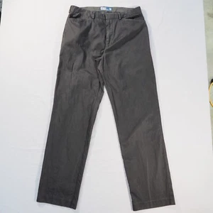Polo Ralph Lauren Pants Men 34x34 Black Slacks Chino Trouser Office Uniform Work - Picture 1 of 12