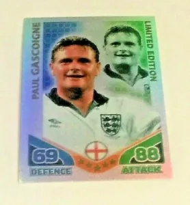 2010 World Cup Match Attax - Paul Gascoigne - Limited Edition - Free UK Postage - Picture 1 of 2