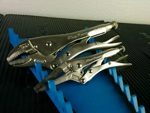 #af763 NEW!! 2019 Blue-Point 2 Piece Locking Pliers Lot Set BLP10 BLP6LN - Picture 1 of 6