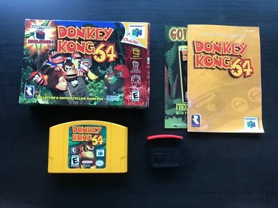 Donkey Kong 64 - N64 - Complete in Box CIB w/ Expansion Pak - Amazing Condition! - Image 1 of 4