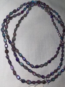 Iris & Lily London Silver & GENUINE STONE Agate Necklace NEW - Picture 1 of 3