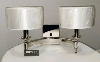 Aplique de pared de 2 luces Elk Home Pembroke/estilo de transición con lujo/glam y Art Deco Foto 1 de 4