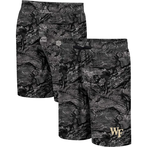 Men's Colosseum Charcoal Wake Forest Demon Deacons Realtree Aspect Ohana Swim Cover