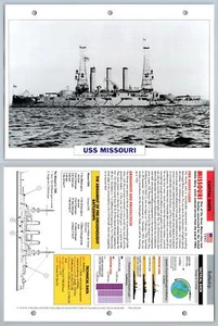 USS Missouri - 1901 - Capital Ships - Atlas Warships Maxi Card - Picture 1 of 1