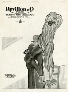 "REVILLON & Cie" Annonce originale entoilée L'ILLUSTRATION 27/10/1928  PUYBELLE  - Imagen 1 de 1