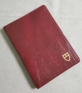Tudor Burgundy 106 00 41 Booklet Holder Wallet Newoldstock Condition 1980's - Picture 1 of 6