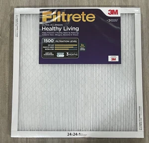 Filtrete 24x24x1, AC Furnace Air Filter, MPR 1500, Healthy Living 24x24x1 - Bild 1 von 5