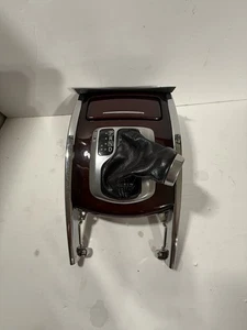 2009-2013 Infiniti G37 3.7L SHIFTER BEZEL TRIM PANEL Assembly OEM Q40 Q50 Wood - Picture 1 of 6