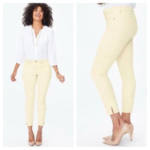 NYDJ Ami Skinny Jeans High Waisted 4 Light Yellow Stretch Slim - Picture 1 of 10