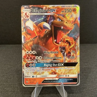Charizard GX 20/147 Burning Shadows Ultra Rare Holo Pokemon TCG Card - Image 1 of 2
