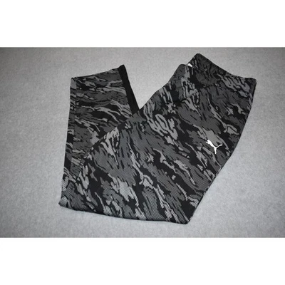 Calça de ginástica masculina Puma tamanho 3XLT ALTA bolsos cinza camuflagem poliéster desempenho - Imagem 1 de 4