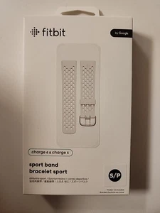 Fitbit Charge 5 lub Charge 6 Bransoletka sportowa od Google Rozmiar S/P Biała NOWA - Zdjęcie 1 z 2