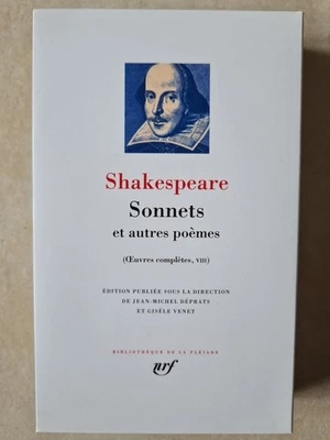 LA PLEIADE , SHAKESPEARE / SONNETS ET AUTRES, OEUVRES COMPLÈTES T8 - Photo 1/2
