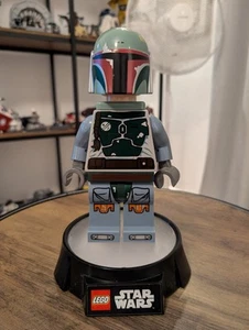 Lego Star Wars Retired Boba Fett Minifigure Large Night Light Torch Ex Cond. ⭐ - Picture 1 of 8