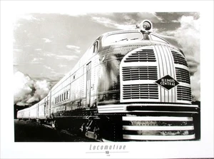 Locomotive Train 1938 Illinois Central Railroad Poster 23-1/2 x 31-1/2 - Picture 1 of 1