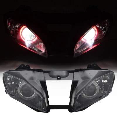 Fully Headlight Assembly Red Angel Eye HID Projector For Yamaha YZF R6 2008-2015 - Image 1 of 4