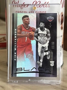 2019-20 Panini Black - Rookie Variations #66 Zion Williamson /99 (RC) - Picture 1 of 3