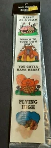 Vtg Groovy Multi Motion LENTICULAR  Positive Quote Sticker Sheet NIP Trading - Picture 1 of 5