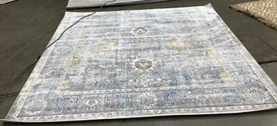 GREY / MULTI 6'-7" x 6'-7" Back Stain Rug, Reduced Price 1172679088 MYS924R-7SQ - Image 1 of 4