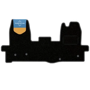 Fits Ford Transit MK8 2016 on Black Carpet with Coloured Stitch Edge - Picture 1 of 35