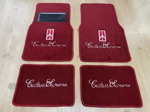 1970-1988 Cutlass Supreme Floor Mats Carpet BURGUNDY - Picture 1 of 3