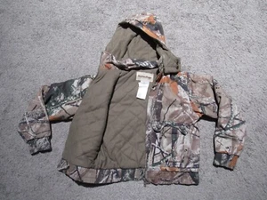 OUTFITTERS RIDGE Fusion 3-D Camo JACKET Youth SMALL 6/7 Hooded Sherpa Lined S YS - Picture 1 of 9