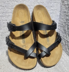 Birkenstock Mayari Damen Größe EU 36 US 5 Schwarz Birko-Flor Pantolette Normal Sandale - Bild 1 von 12