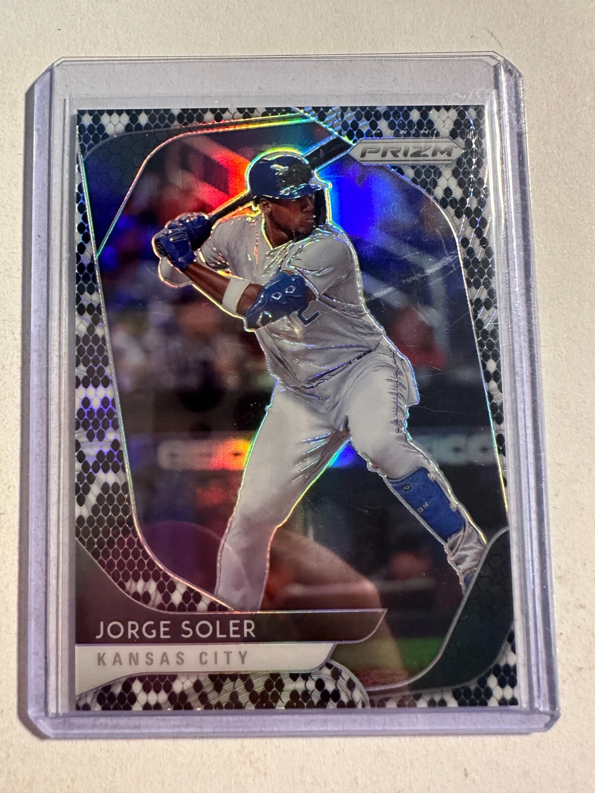 K128,334 - 2020 Panini Prizm Prizms Snake Skin #8 Jorge Soler #/50