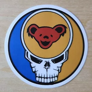 Grateful Dead & Co - Adesivi in vinile 21/4" Stealie Dancing Bear Steal Your Face SYF - Foto 1 di 2