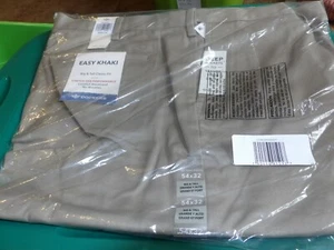 Dockers EASY KHAKI Classic-Fit Flat-Front Pants TIMBRWOLF Size  B&T 54 X 32 NEW! - Picture 1 of 4