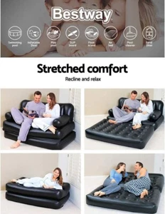 Sofá cama convertible plegable doble inflable Bestway 5 en 1 - Imagen 1 de 20