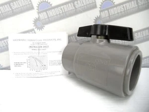 HAYWARD - CPVC - 2" SOCKET WELD QIC Ball Valve 2" SKT EPDM "O" Ring Seals -(NEW) - Picture 1 of 16