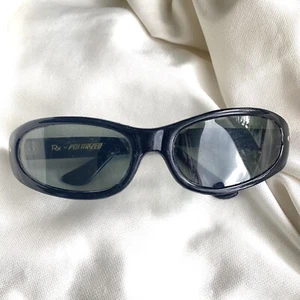 Vintage 60s 70s Rectangle Sport Wrap Polarized Sunglasses READ - Picture 1 of 9