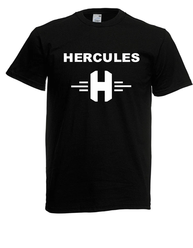 Mens T-Shirt L Hercules Logo + Lettering L Size up to 5XL - Image 1 of 1