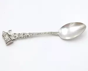 Spoon - German Silver Plated Souvenir Beer Stein - Marked Antiko 100 - Antique - Foto 1 di 8