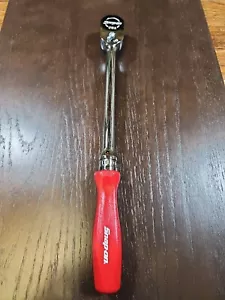 *NEW* Snap On 3/8" FHLD80A CLASSIC RED Long Handle Ratchet FREE EXPEDITED - Picture 1 of 5