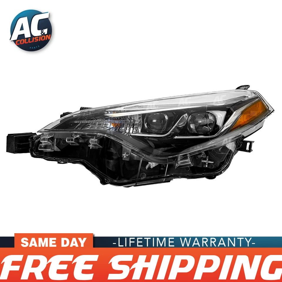 Faro izquierdo del conductor TYC para 17 18 19 Toyota Corolla SE/XLE/XSE Foto 1 de 4