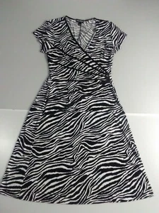 Connected Dress Zebra Print Polyester Spandex  - Picture 1 of 11