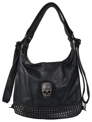 Rucksack Handtasche Skull Totenkopf in 3D - Steampunk Gothic 3D-Totenkopf - Bild 1 von 4