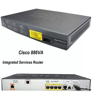 CISCO 886VA ROUTER MM VDSL2/ADSL2/2+ OVER ISDN 4-PORT 10-/100-MBPS SWITCH SN63 - Bild 1 von 1
