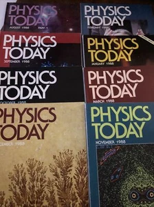 Physics Today 1988 8! Issues Magazines Estate Collection! - Picture 1 of 7