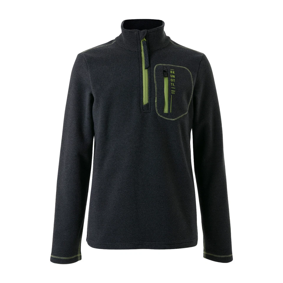 Brunotti Fleece Sweater Aldrin JR Boys Gray Breathable - Image 1 of 2