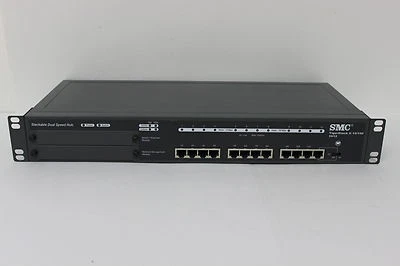 SMC SMC5912 TIGERSTACK II 10/100 5912 STACKABLE DUAL SPEED HUB 720.397 - Image 1 of 3