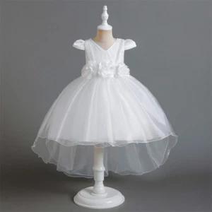 Pageant Girls Kids Princess Tutu Dress Evening Party Formal Girls Birthday Gown - Picture 1 of 49