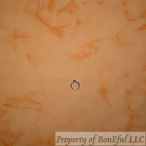 BonEFul Cotton Quilt Peach Orange Tonal Batik Texture Blender Pumpkin Fall SCRAP - Picture 1 of 11