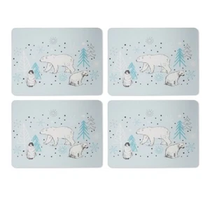 Cooksmart Navidad Frosty Morning 4 x manteles individuales / manteles de Navidad ¡TOTALMENTE RASTREADOS! - Imagen 1 de 3